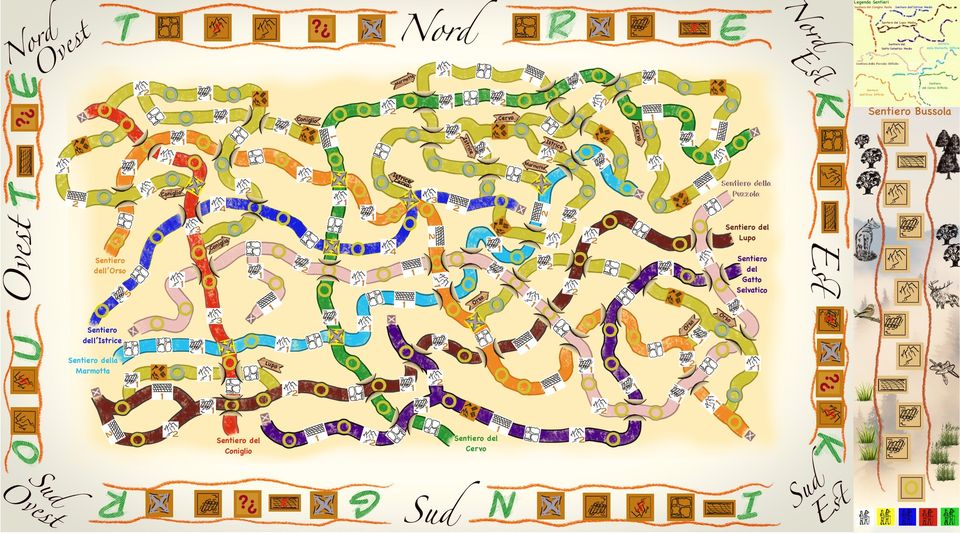 Trekking Route, tabellone di gioco