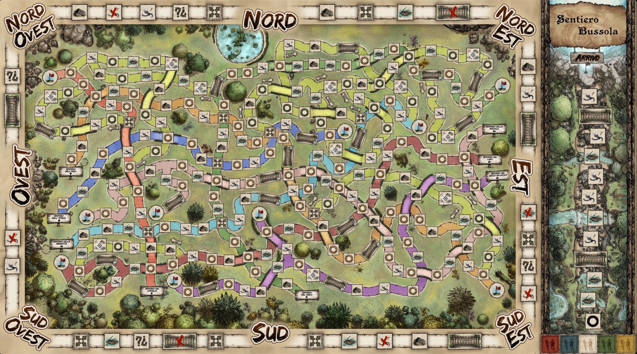 Trekking Route, tabellone di gioco